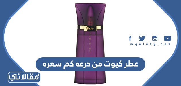 عطر كيوت من درعه كم سعره