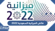كم قيمة فائض الميزانية السعودية 2022