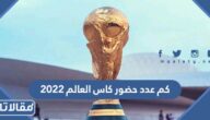 كم عدد حضور كاس العالم 2022