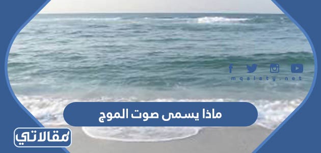 ماذا يسمى صوت الموج