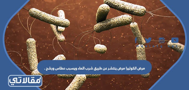 مرض الكوليرا مرض ينتشر عن طريق شرب الماء ويسبب عطاس ورشح .