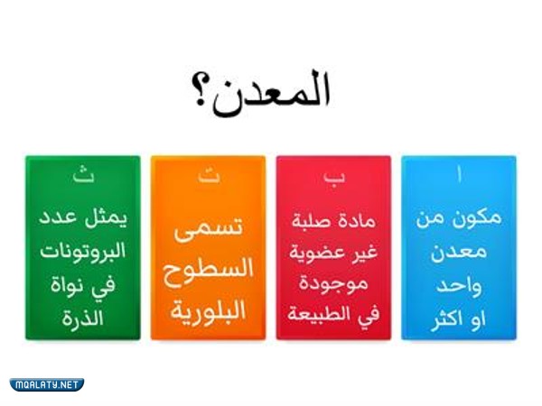 مطوية الصخور والمعادن أول متوسط 
