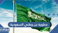 مطوية عن وطني السعودية Pdf جاهزة للتحميل والطباعة