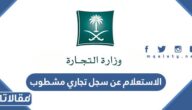 الاستعلام عن سجل تجاري مشطوب 1447 الرابط والخطوات