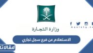 الاستعلام عن فرع سجل تجاري في السعودية 1446 الرابط والخطوات