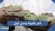 كم علاوة جندي اول السنوية 2025 وموعد نزولها