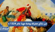من نتائج معركة روضة مهنا عام 1324 ه