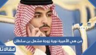 من هي الأميرة نورة زوجة مشعل بن سلطان ويكيبيديا