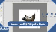 يحفظ برنامج gimp الصور بصيغة