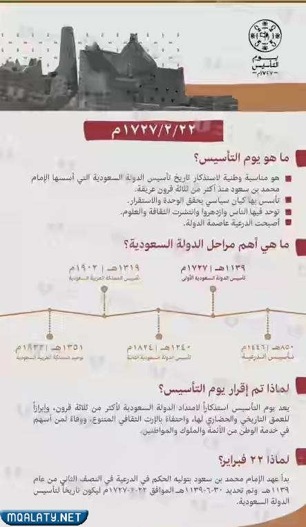 اعلان عن يوم التاسيس