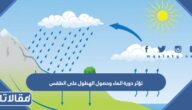 تؤثر دورة الماء وحصول الهطول على الطقس