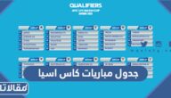 جدول مباريات كاس اسيا 2024 دور المجموعات