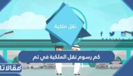 كم رسوم نقل الملكية في تم 2025