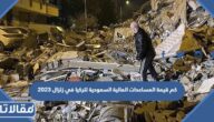 كم قيمة المساعدات المالية السعودية لتركيا في زلزال 2023
