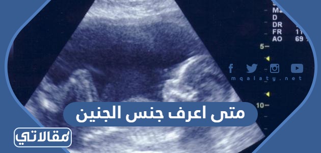 متى اعرف جنس الجنين