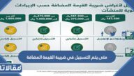 متى يتم التسجيل في ضريبة القيمة المضافة في السعودية
