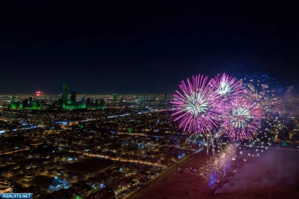 موعد العاب ناريه يوم التأسيس السعودي 2023 تبوك