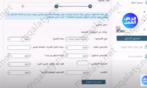 المؤهلات العلمية