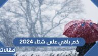 كم باقي على شتاء 2024 العد التنازلي