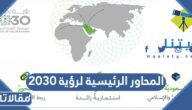 المحاور الرئيسية لرؤية ٢٠٣٠ في السعودية