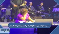سبب سقوط شيرين عبدالوهاب على المسرح خلال حفلها بدبي