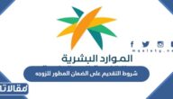 متطلبات وشروط التقديم على الضمان المطور للزوجه 1447