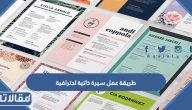 طريقة عمل سيرة ذاتية احترافية مميزة