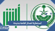 نموذج استمارة اصدار اقامة جديدة 1445 doc وpdf