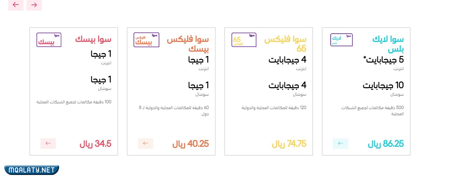 مكالمات سوا لا محدود لمدة شهر