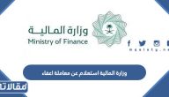 وزارة المالية استعلام عن معاملة اعفاء 2023 بالخطوات