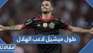 كم طول ميشيل لاعب الهلال السعودي