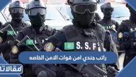 كم راتب جندي امن قوات الامن الخاصه 1447