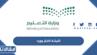 كليشة اختبار وورد 1447 جاهزة للتعديل