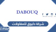 نبذة عامة عن شركة دابوق للمقاولات
