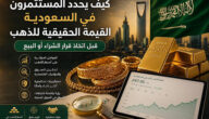 كيف يحدد المستثمرون في السعودية القيمة الحقيقية للذهب قبل اتخاذ قرار الشراء أو البيع 